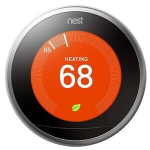 GOOGLE NEST LEARNING THERMOSTAT - 3rd GENERATION WORKS WITH ALEXA